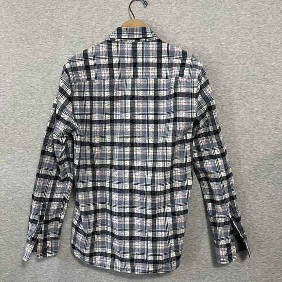 NZA New Zealand Auckland Shirt Mens Large Blue Plaid Waitaki Button Up Casual - Picture 2 of 16